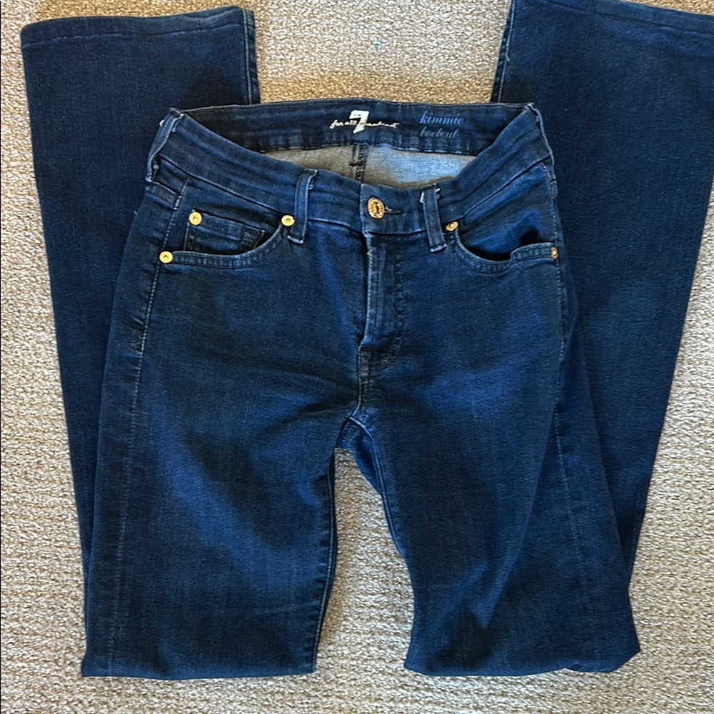 7 For All Mankind bootcut dark jeans